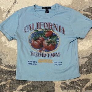 Light Blue California Tomato Farm Tee